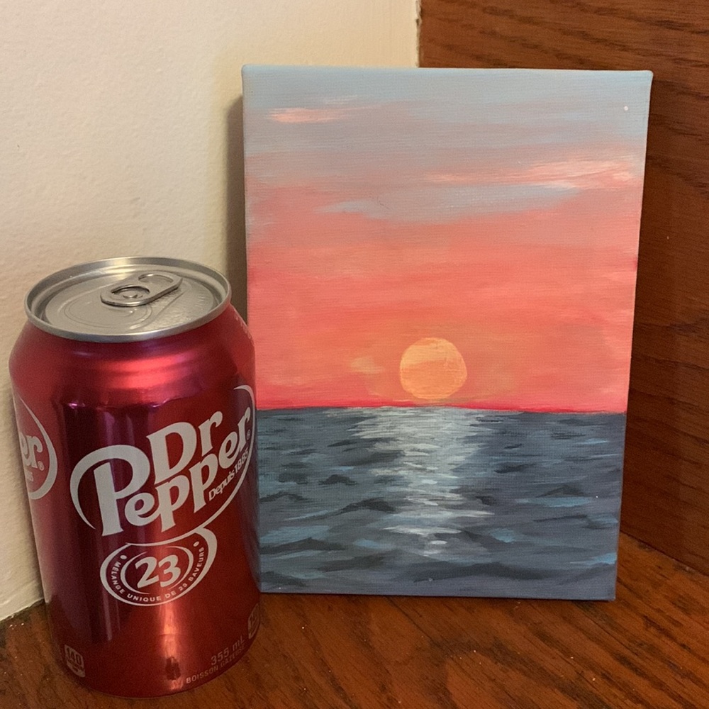 SALE!! Sunset painting.